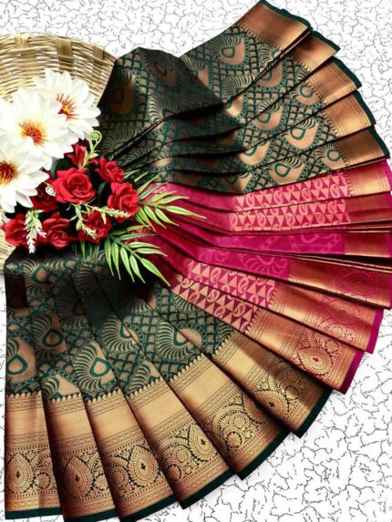 Festive Green Magenta Glow