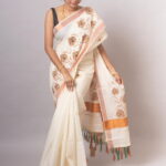 Kerala Cotton Copper Saree