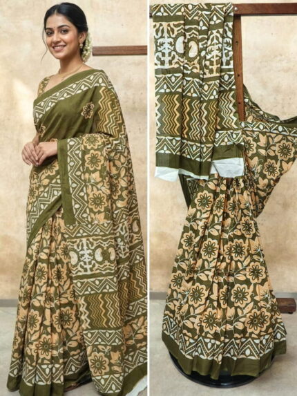 Lightweight Cotton Mulmul Saree